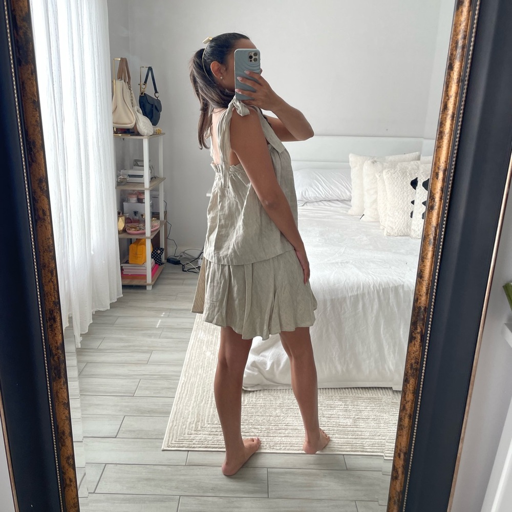J.Crew Beige Linen Skirt Set - Picture 3 of 5